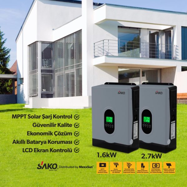 E-SUN 2.7kW / 24V Tam Sinüs Akıllı Voc 30-400 VDC - Görsel 3